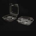 Hfa Handi-Lock Three-Compartment Food Container, 8 x 3 x 8.87, Clear, Plastic, PK250 HFA 6093S-250